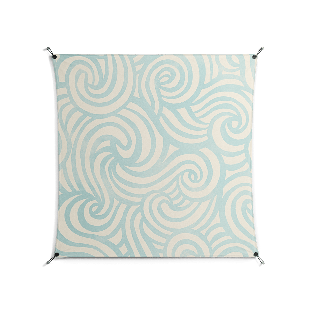 Epic Swirl - Work On Wall - Amy Suther - Black - 140 x 140 cm