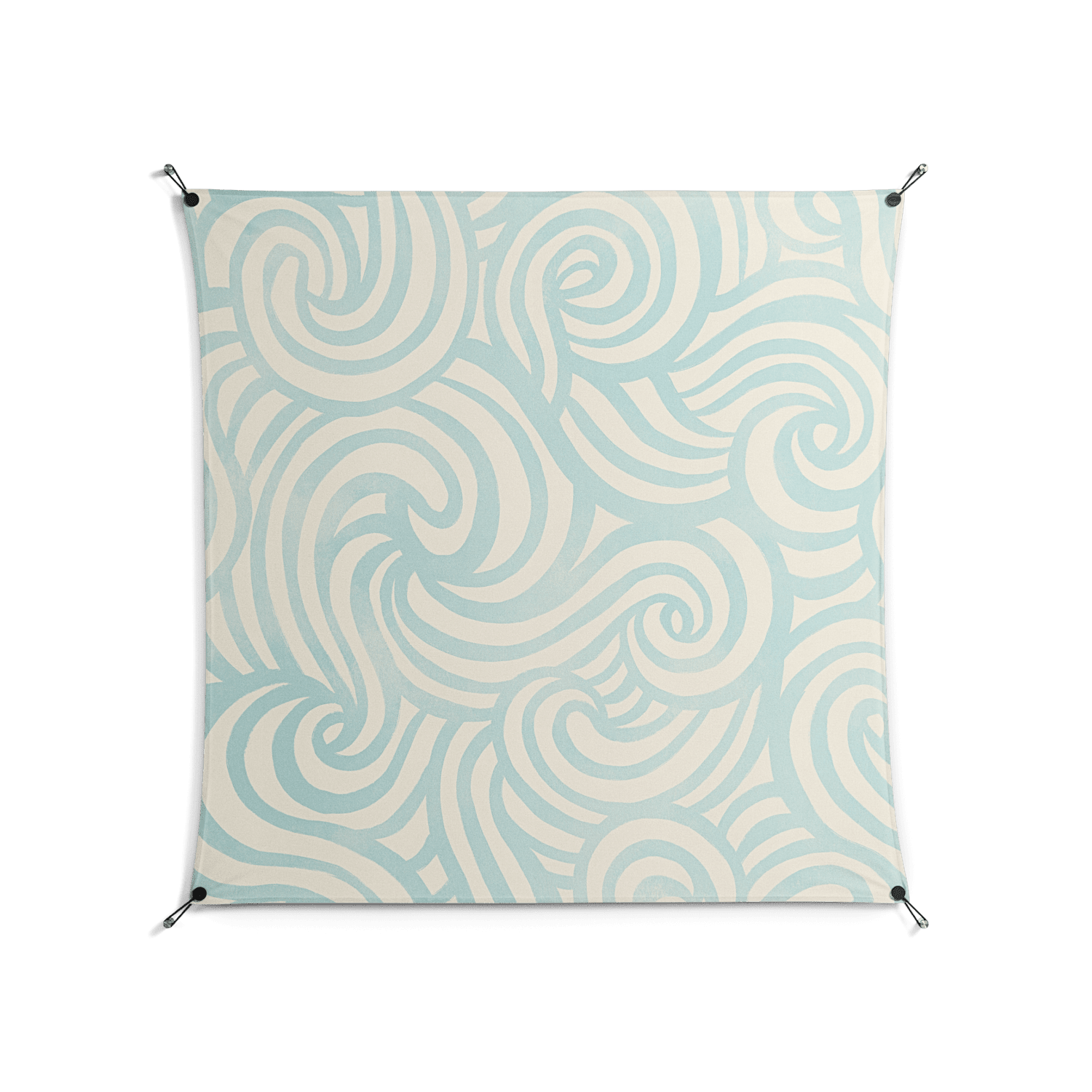 Epic Swirl - Work On Wall - Amy Suther - Black - 140 x 140 cm