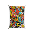 All The Stickers - Work On Wall - Craig Watkins - Silver - 70 x 100 cm