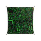 Wottosque Green - Work On Wall - Craig Watkins - Silver - 140 x 140 cm