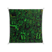 Wottosque Green - Work On Wall - Craig Watkins - Silver - 140 x 140 cm