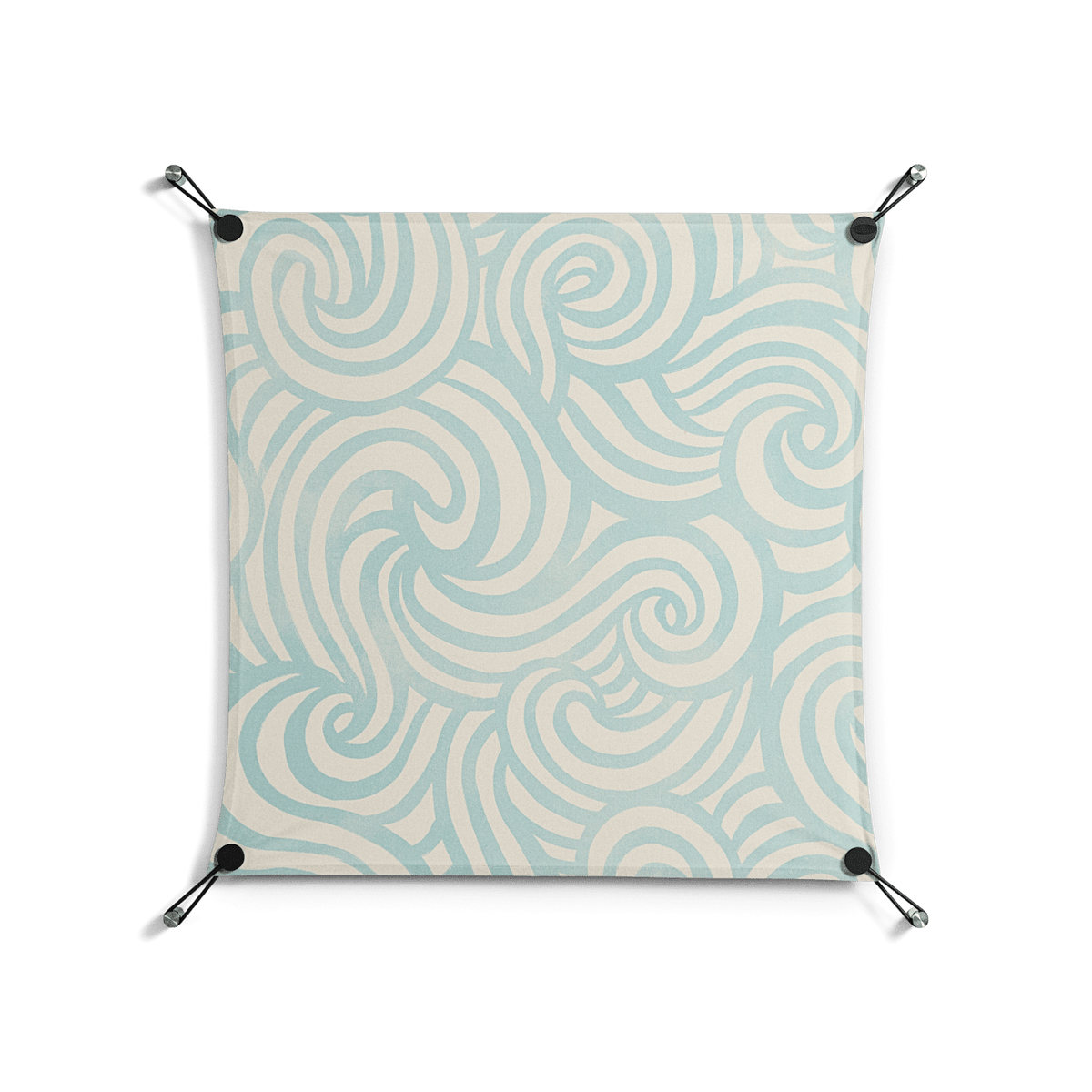 Epic Swirl - Work On Wall - Amy Suther - Black - 70 x 70 cm