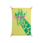 Wise Giraffe - Work On Wall - Amy Suther - Orange - 70 x 100 cm