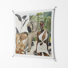 As The Rain Falls - Work On Wall - Sophie Goudman - Silver - 140 x 140 cm