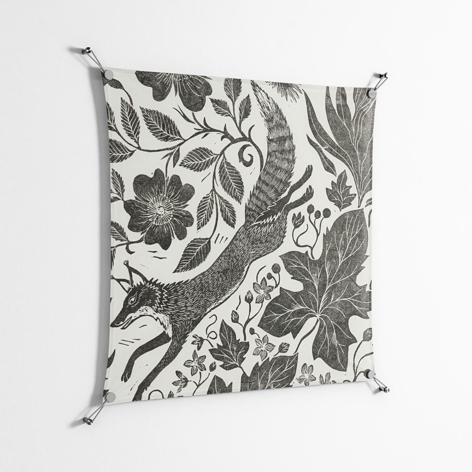 Ode to Summer 4 - Work On Wall - Diana Catchpole - Silver - 90 x 90 cm