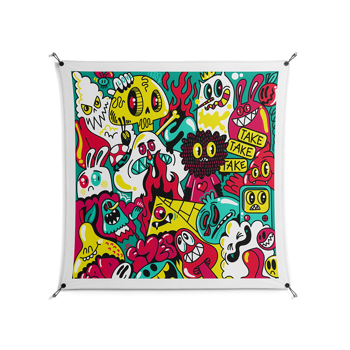 Fridays I'm In Love - Work On Wall - Craig Watkins - Black - 140 x 140 cm