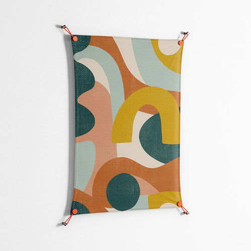 Abstract Sunrise - Work On Wall - Amy Suther - Orange - 70 x 100 cm