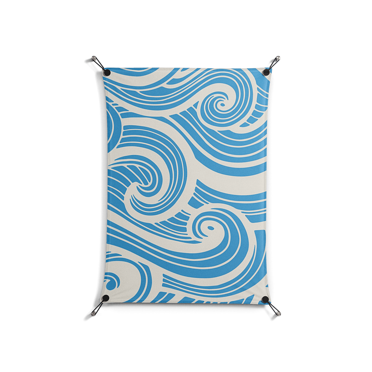 Ocean Flow - Work On Wall - Amy Suther - Black - 70 x 100 cm