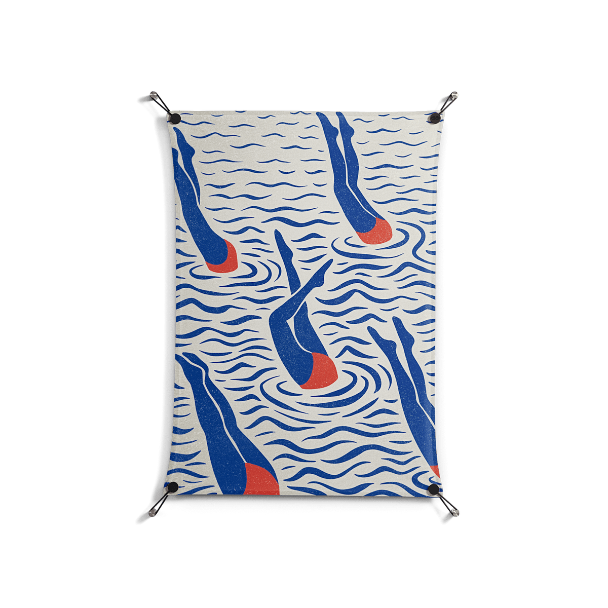 Immersive Dive - Work On Wall - Amy Suther - Black - 70 x 100 cm