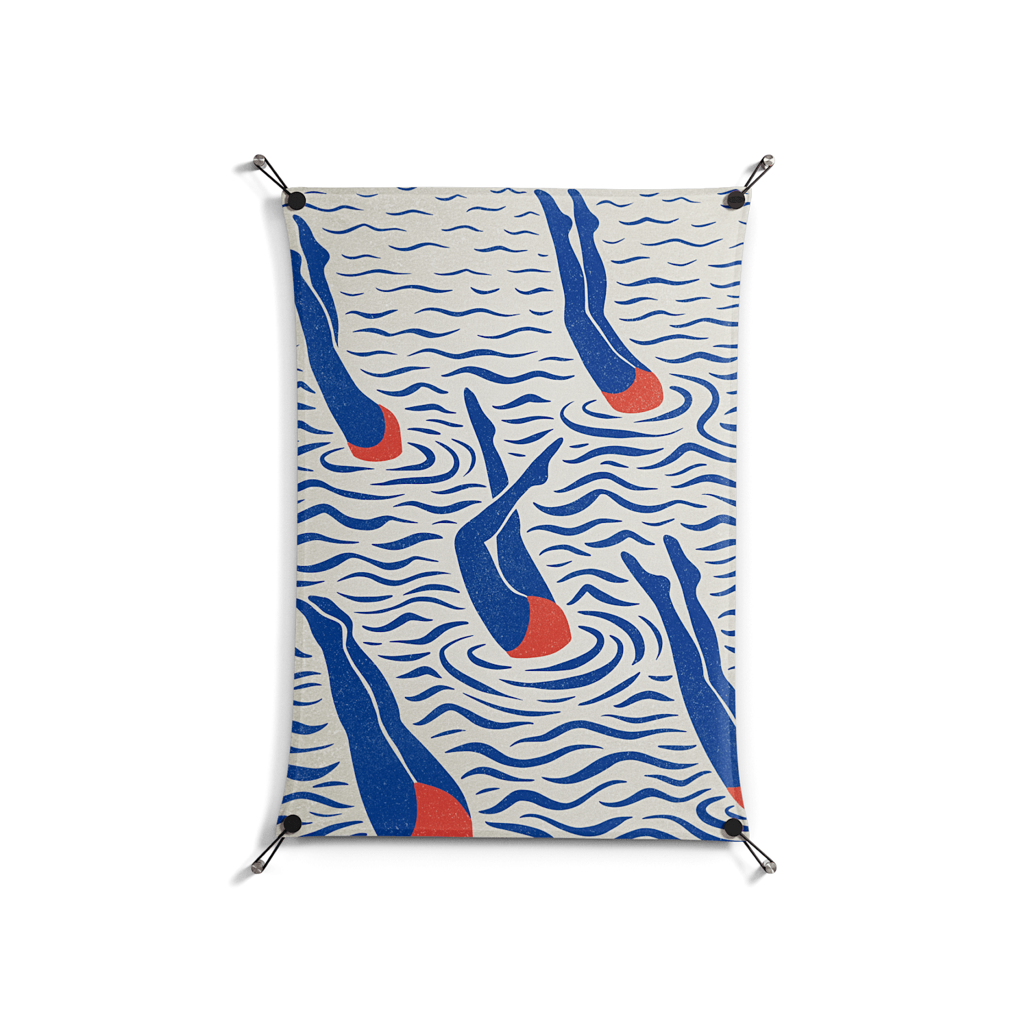 Immersive Dive - Work On Wall - Amy Suther - Black - 70 x 100 cm