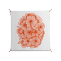 Orange Flowers 1 - Work On Wall - Katie O’Shea - Orange - 140 x 140 cm