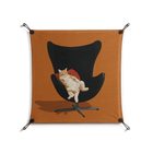 Cat in Chair B - Work On Wall - Kristin Eriksson - Black - 70 x 70 cm