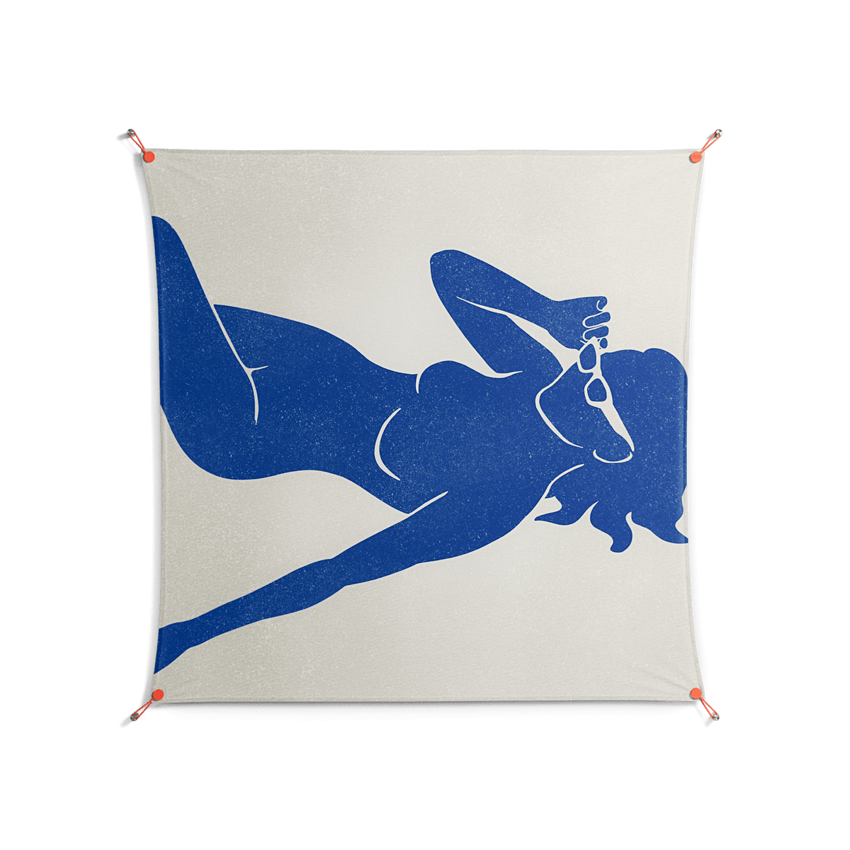 Basking Warmth - Work On Wall - Amy Suther - Orange - 140 x 140 cm