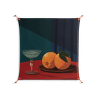 Bubbles & Oranges - Work On Wall - Kristin Eriksson - Orange - 90 x 90 cm