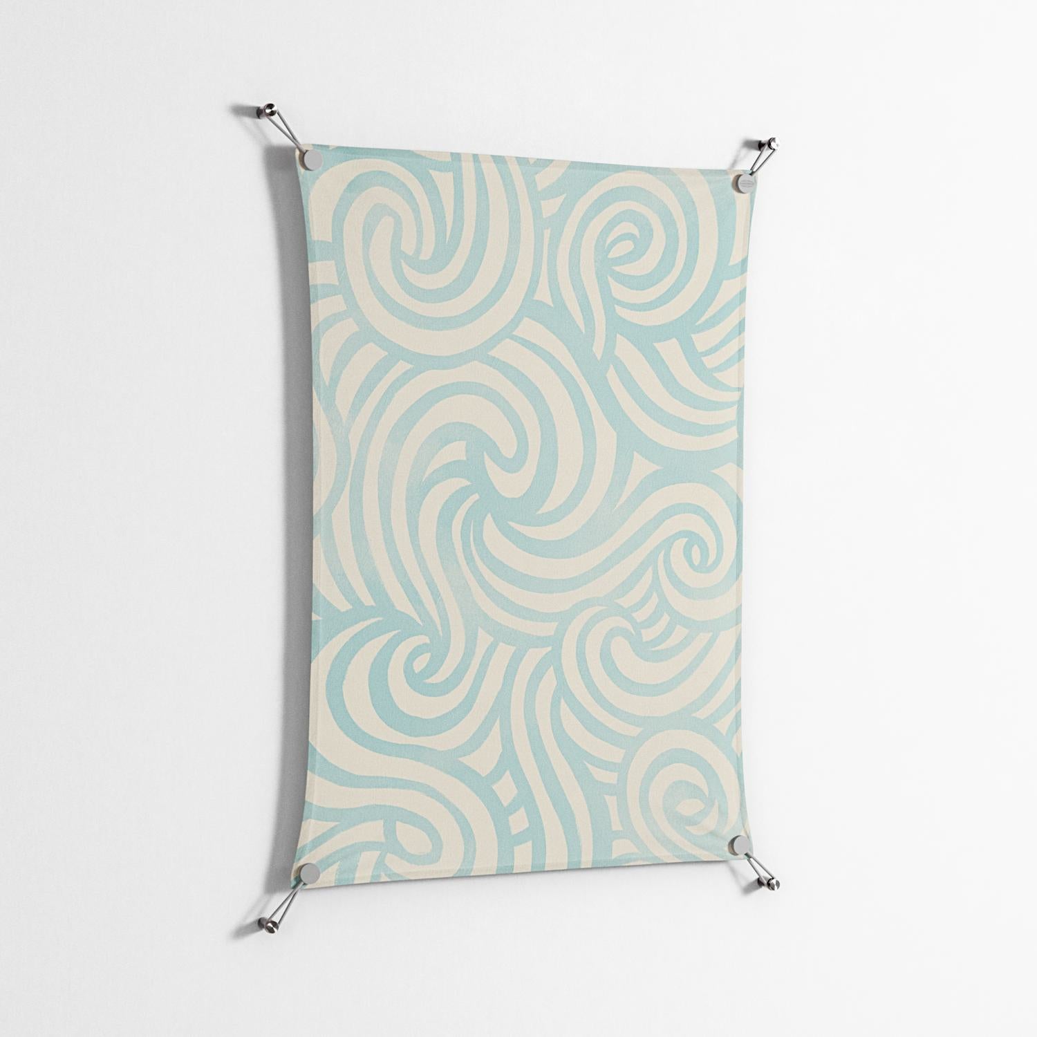 Epic Swirl - Work On Wall - Amy Suther - Silver - 70 x 100 cm