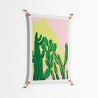 Cactus Sky - Work On Wall - Amy Suther - Orange - 70 x 100 cm