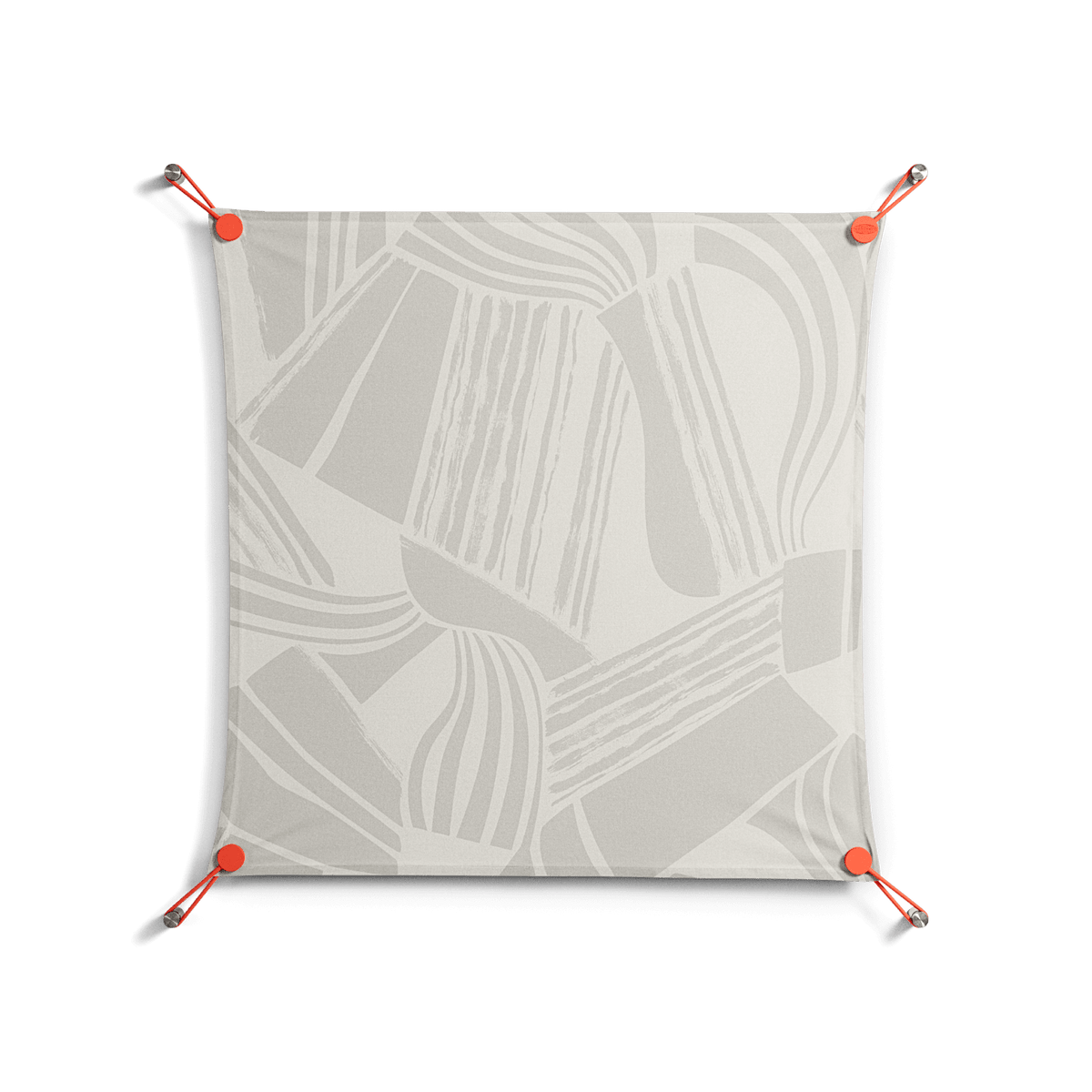 Touch the Ground - Work On Wall - Amy Suther - Orange - 70 x 70 cm