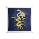 Snake Tigerlily - Work On Wall - Amy Suther - Silver - 140 x 140 cm