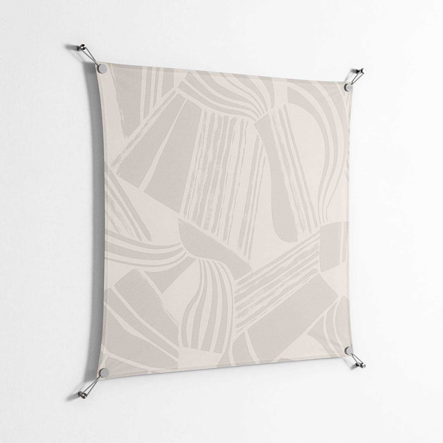 Touch the Ground - Work On Wall - Amy Suther - Silver - 90 x 90 cm