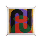 JJ - Work On Wall - Oluwasheyi Adebayo - Orange - 140 x 140 cm