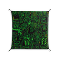 Wottosque Green - Work On Wall - Craig Watkins - Black - 90 x 90 cm
