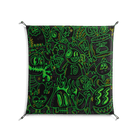 Wottosque Green - Work On Wall - Craig Watkins - Black - 90 x 90 cm