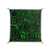 Wottosque Green - Work On Wall - Craig Watkins - Black - 90 x 90 cm