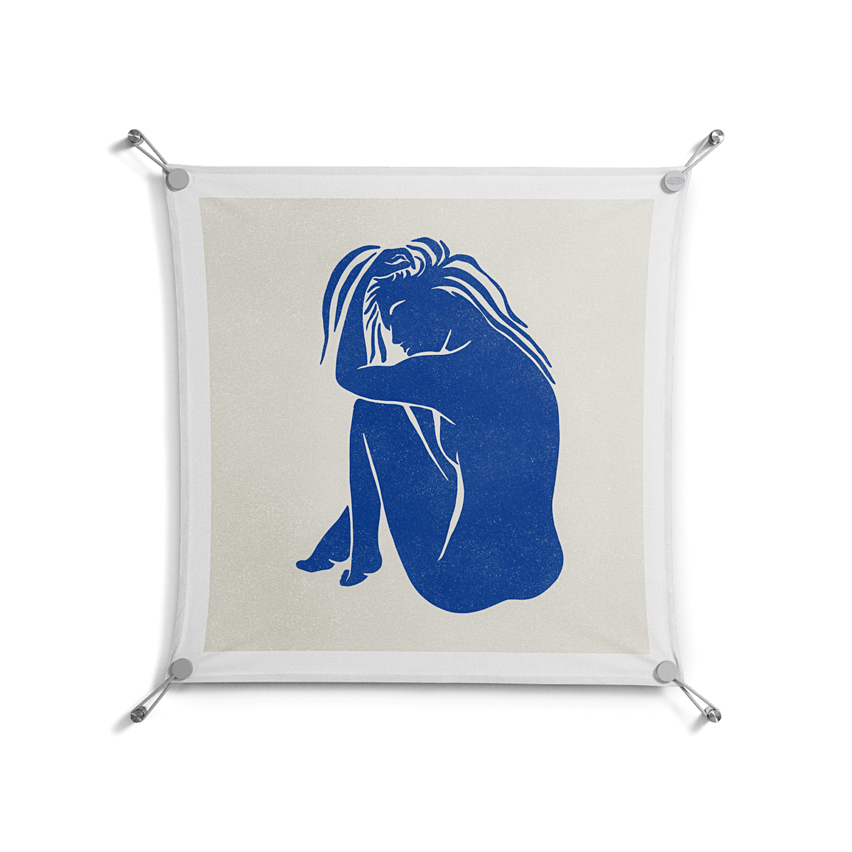 Serenity - Work On Wall - Amy Suther - Silver - 70 x 70 cm