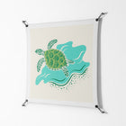 Sea Turtle - Work On Wall - Amy Suther - Black - 90 x 90 cm