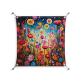 Greatful Meadow - Work On Wall - Nur Rydberg - Silver - 70 x 70 cm
