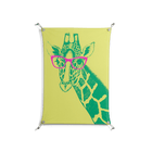 Wise Giraffe - Work On Wall - Amy Suther - Silver - 70 x 100 cm