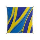 Blue Gale - Work On Wall - Oluwasheyi Adebayo - Silver - 140 x 140 cm