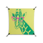 Wise Giraffe - Work On Wall - Amy Suther - Black - 70 x 70 cm