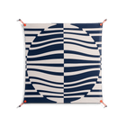 Wave Lens - Work On Wall - Oluwasheyi Adebayo - Orange - 90 x 90 cm