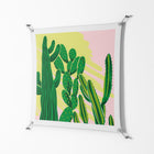 Cactus Sky - Work On Wall - Amy Suther - Silver - 90 x 90 cm