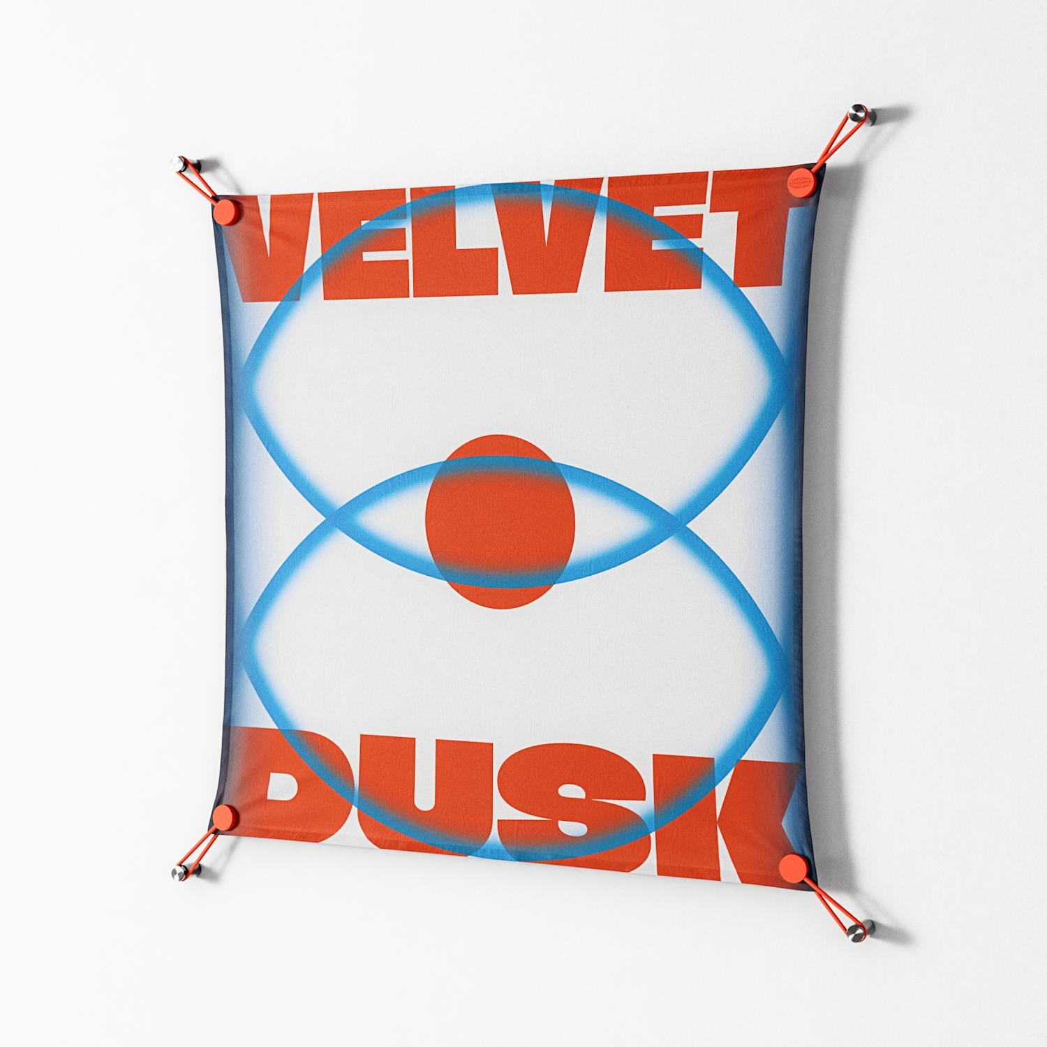 Velvet Dusk - Work On Wall - Oluwasheyi Adebayo - Orange - 70 x 70 cm