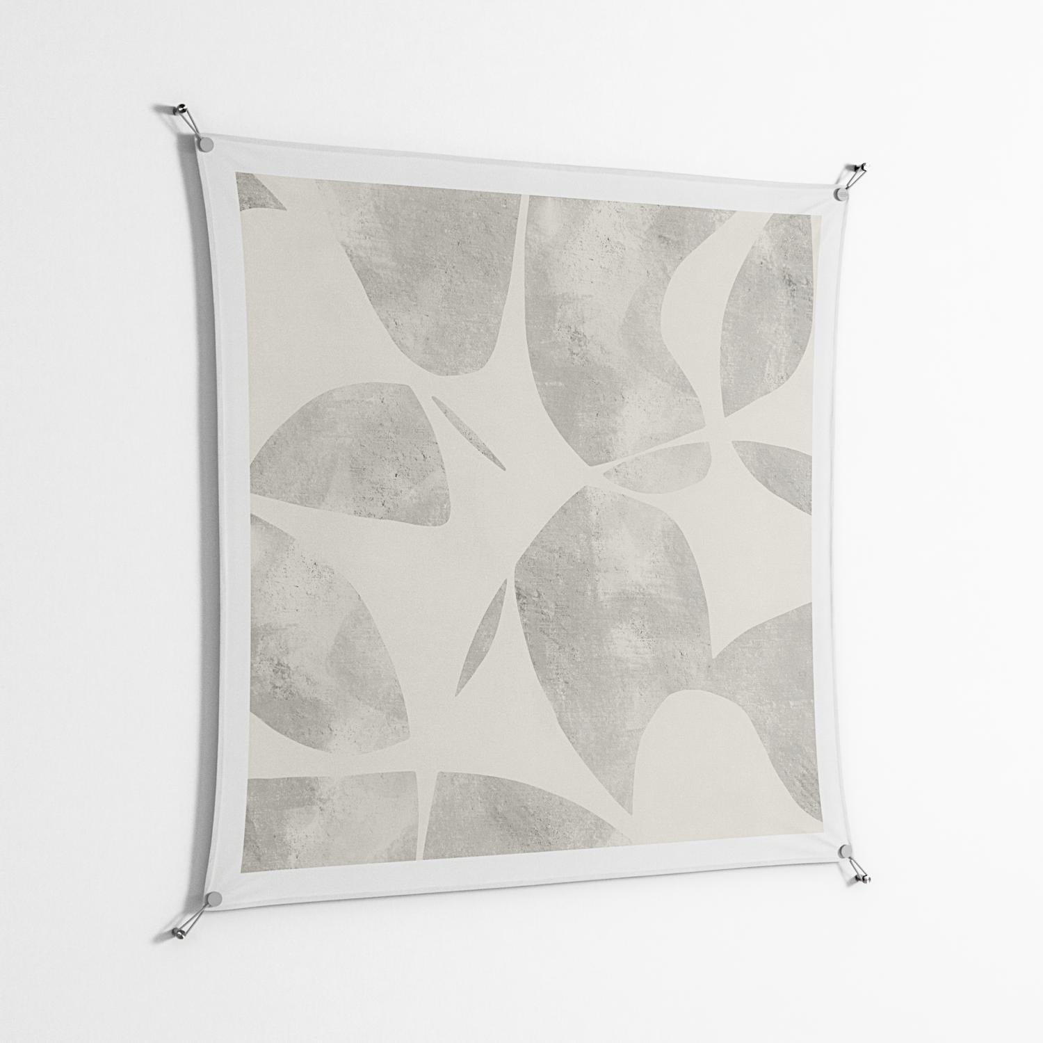 Petros - Work On Wall - Amy Suther - Silver - 140 x 140 cm