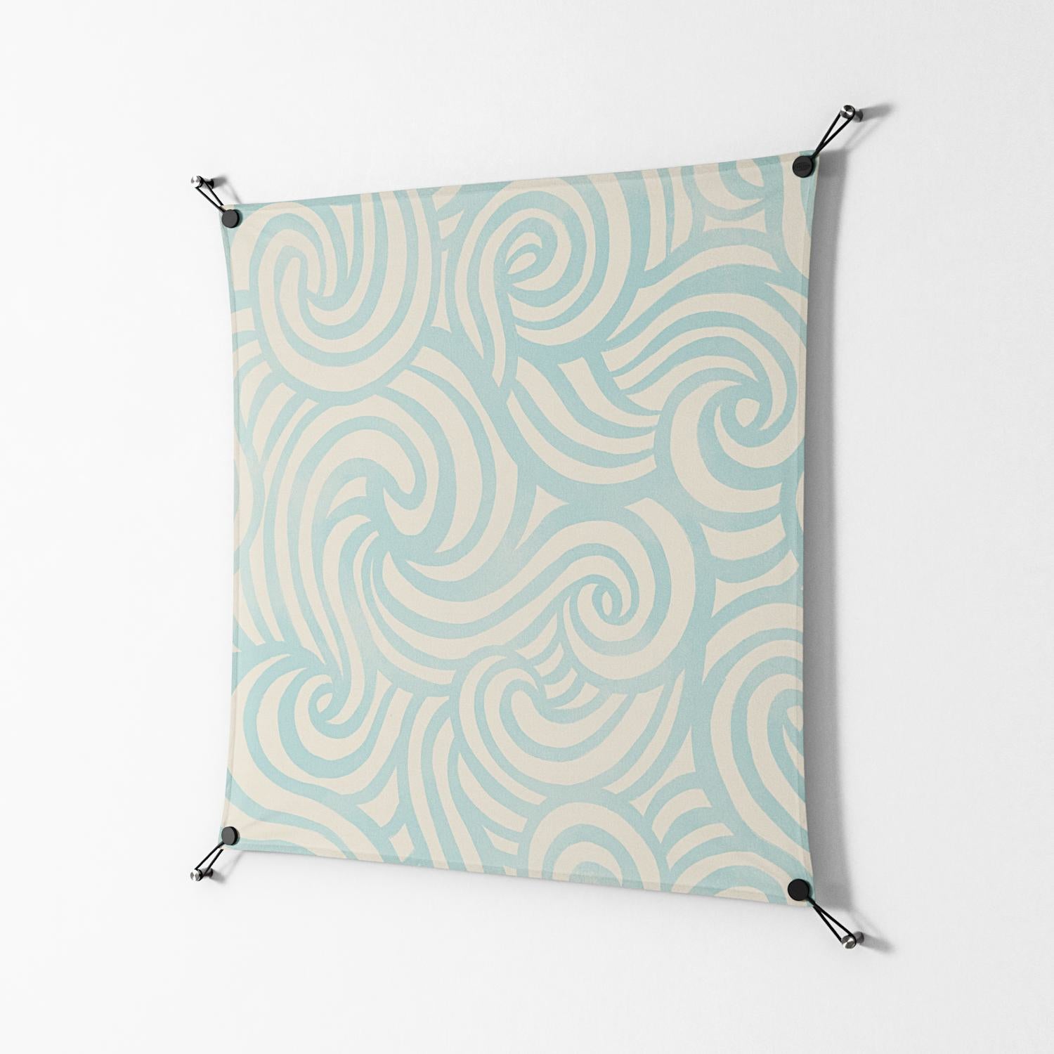 Epic Swirl - Work On Wall - Amy Suther - Black - 90 x 90 cm