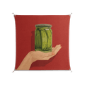 Pickles - Work On Wall - Kristin Eriksson - Silver - 140 x 140 cm