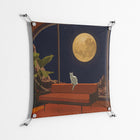 Kitty With A View - Work On Wall - Kristin Eriksson - Silver - 70 x 70 cm