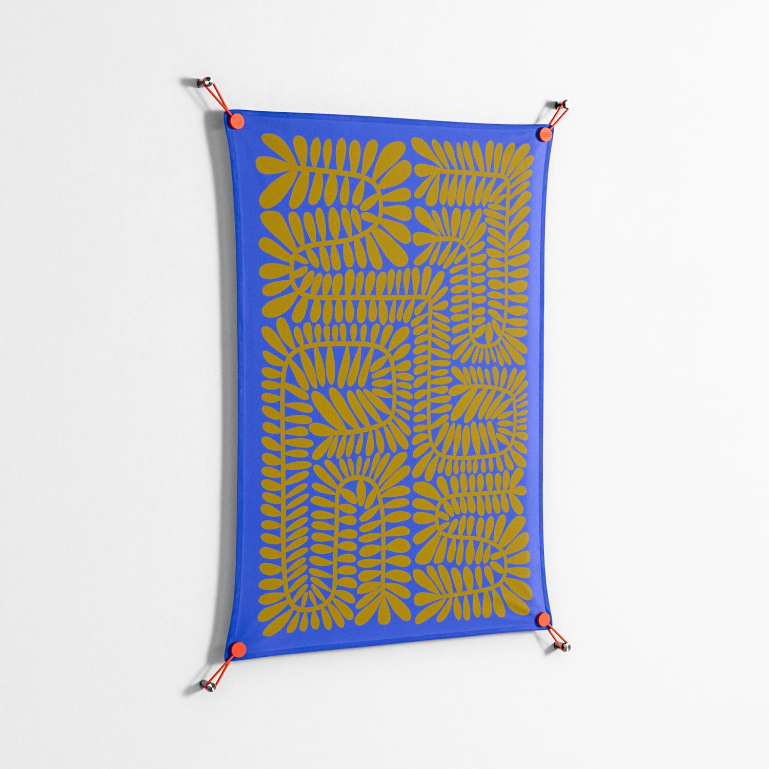 Climbing Leaves - Work On Wall - Sandra Hutter - Orange - 70 x 100 cm