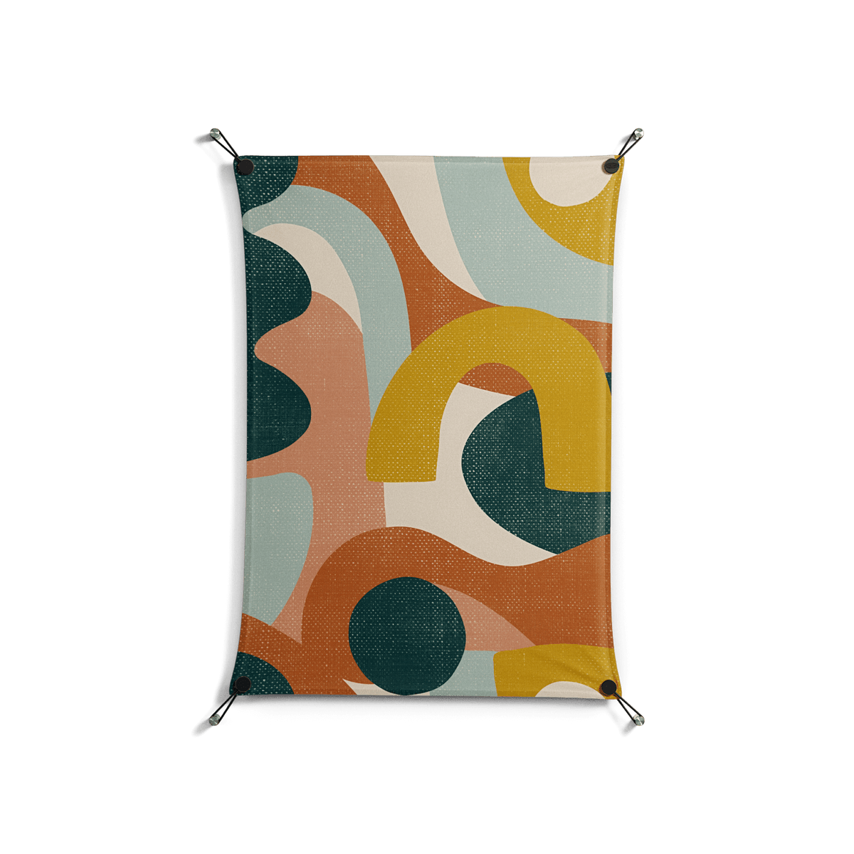 Abstract Sunrise - Work On Wall - Amy Suther - Black - 70 x 100 cm