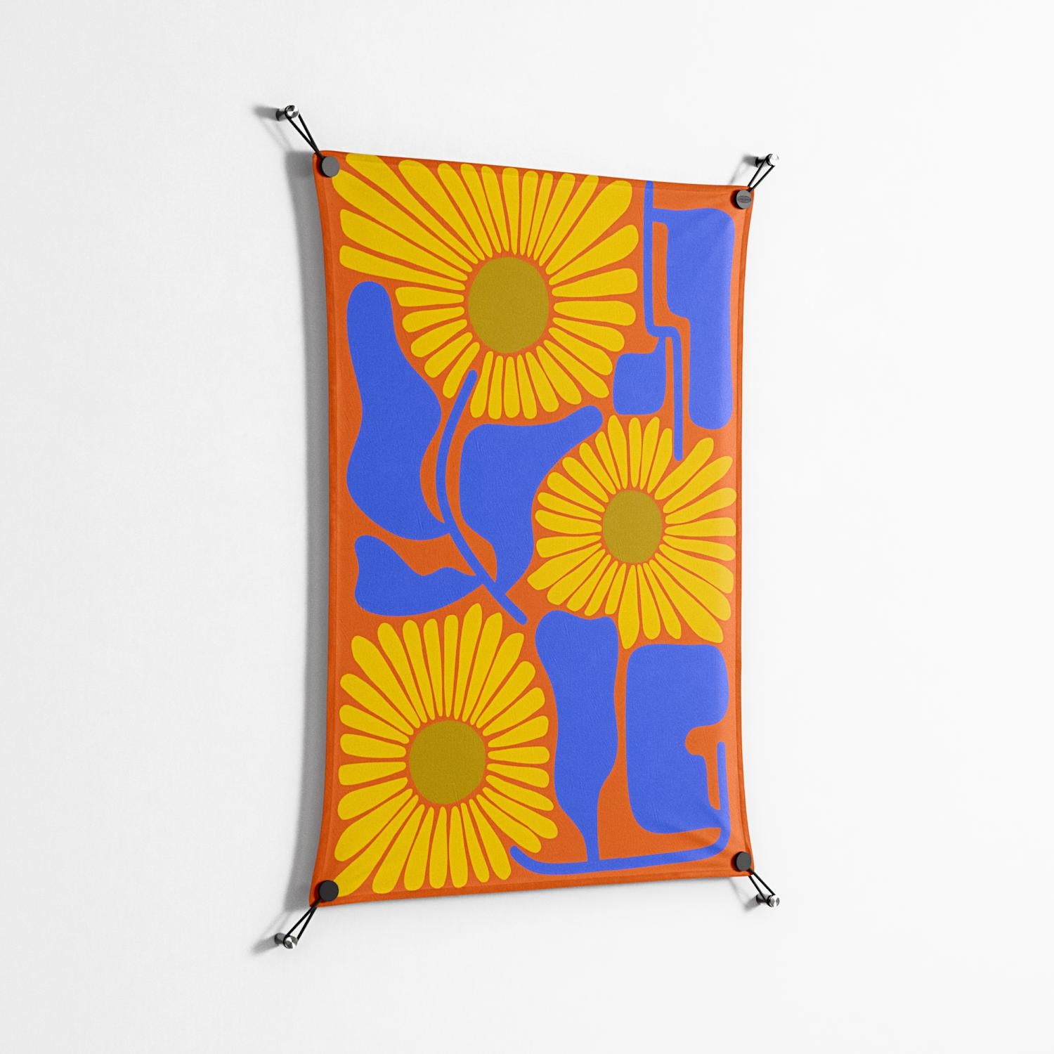 Sunflowers - Work On Wall - Sandra Hutter - Black - 70 x 100 cm