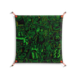 Wottosque Green - Work On Wall - Craig Watkins - Orange - 70 x 70 cm