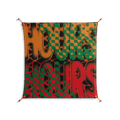 Hours - Work On Wall - Oluwasheyi Adebayo - Orange - 90 x 90 cm
