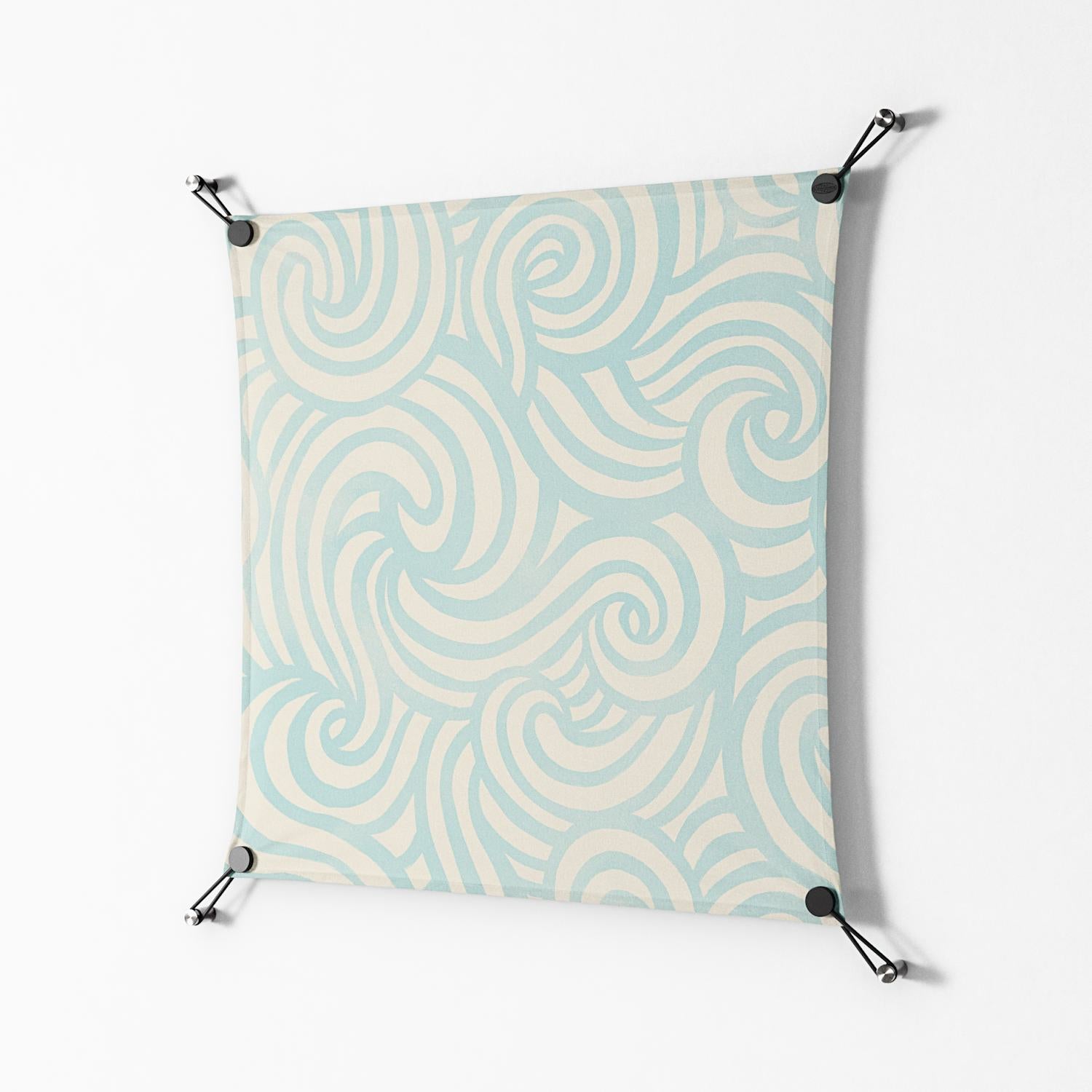 Epic Swirl - Work On Wall - Amy Suther - Black - 70 x 70 cm