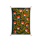 Blooming Folk Garden v2 - Work On Wall - Sandra Hutter - Orange - 70 x 100 cm
