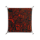Wottosque Red - Work On Wall - Craig Watkins - Silver - 70 x 70 cm