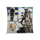 Dreaming With Open Eyes - Work On Wall - Sophie Goudman - Silver - 140 x 140 cm