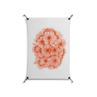 Orange Flowers 1 - Work On Wall - Katie O’Shea - Black - 70 x 100 cm